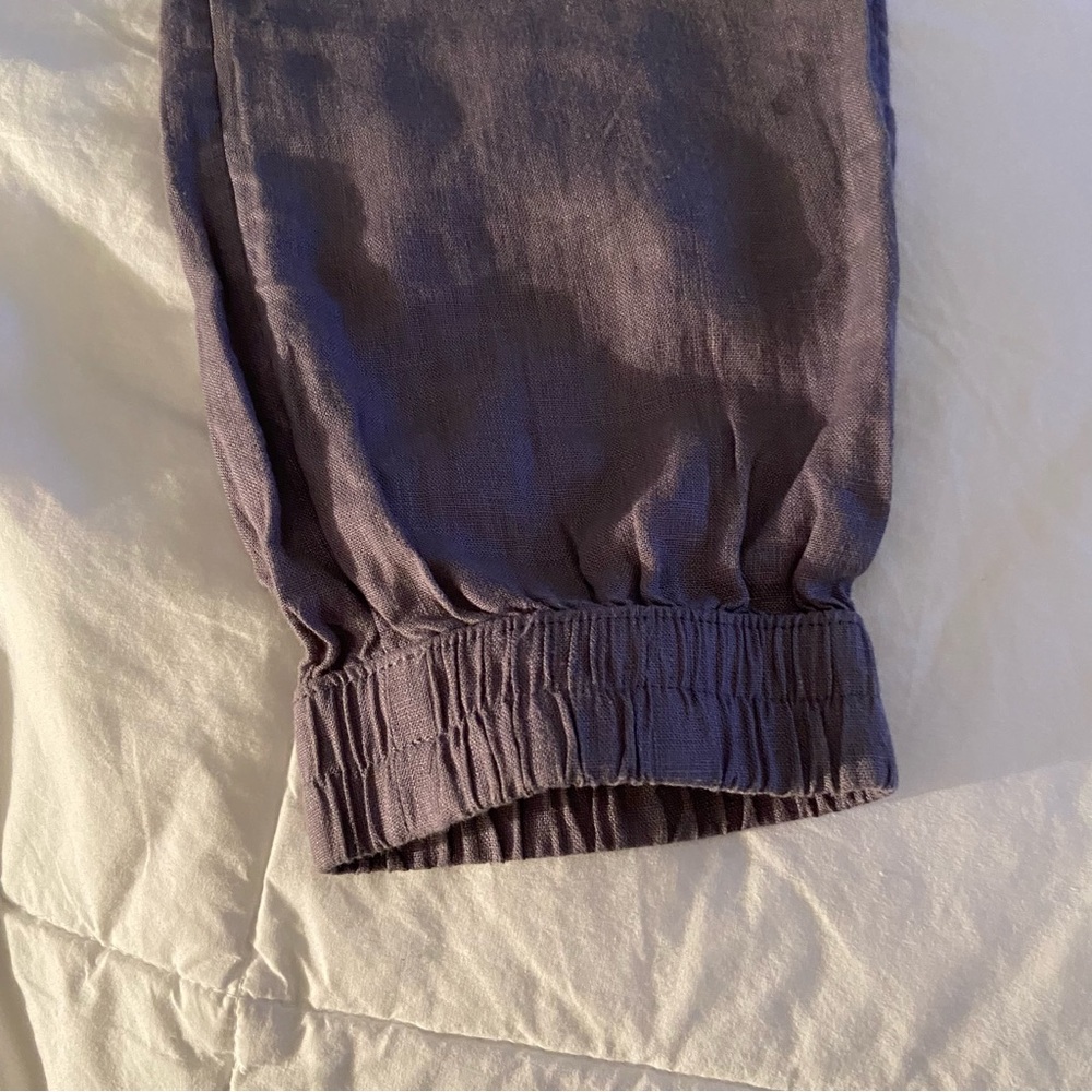 Linen Joggers with Cargo Pockets - Picture 7 of 9